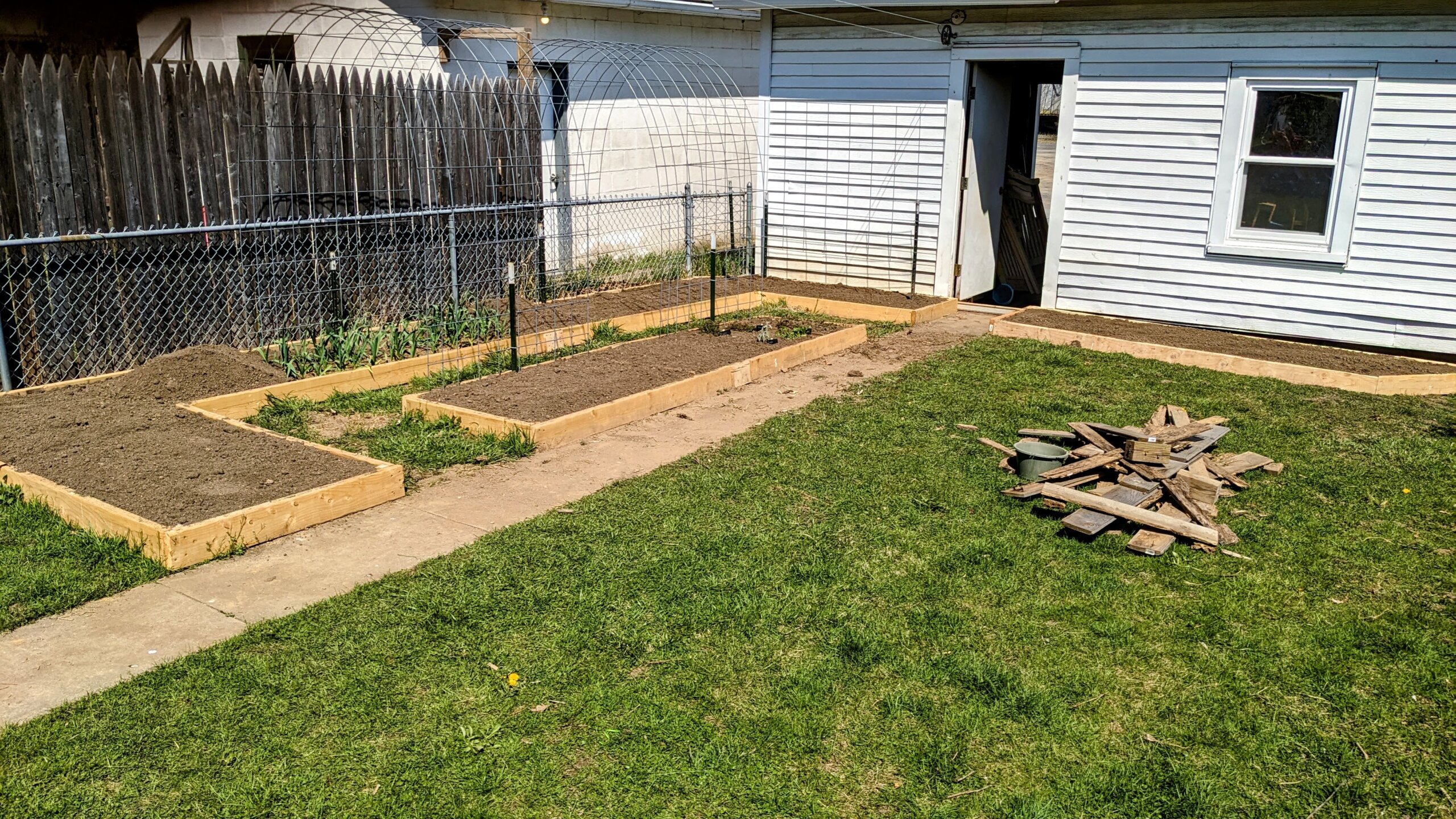 DIY Raised Beds for a Small Backyard