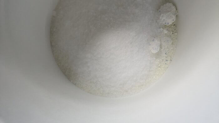 bucket of white powdered ingredients