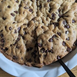 sourdough chocolate chip cookie pie