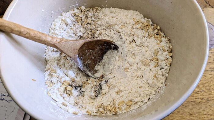 dry ingredients for pancake batter