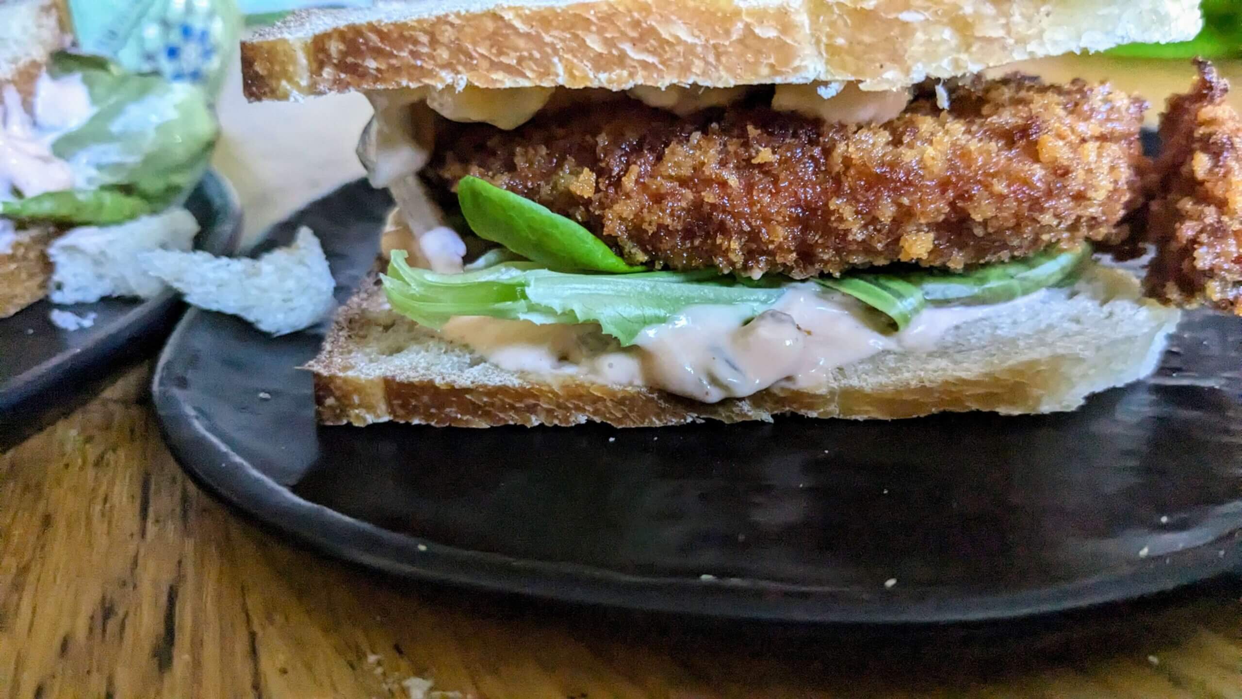 a spicy chicken katsu sandwich