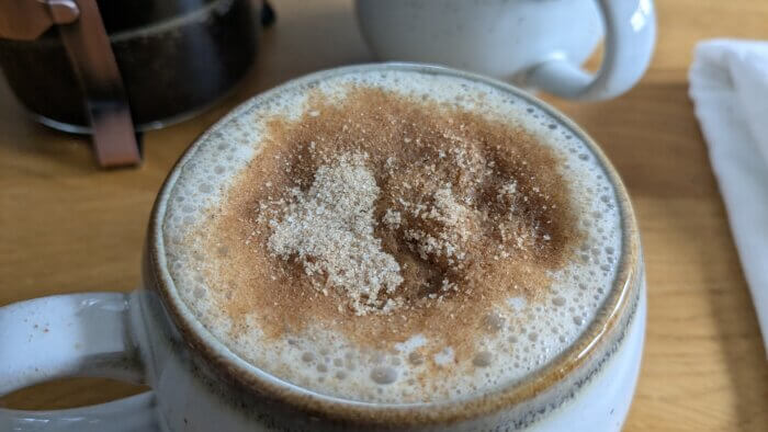 snickerdoodle Latte in a mug