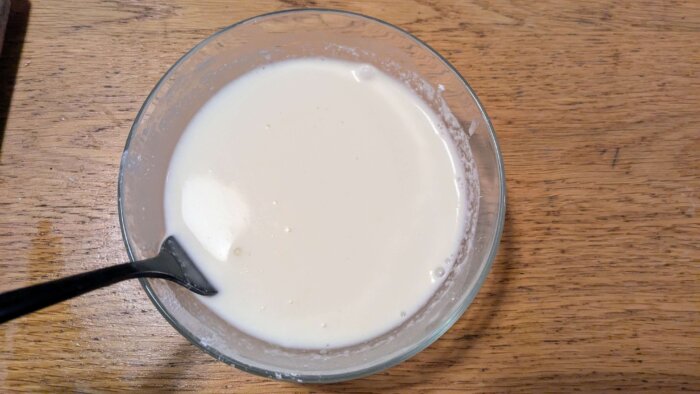 fully blended cornstarch slurry