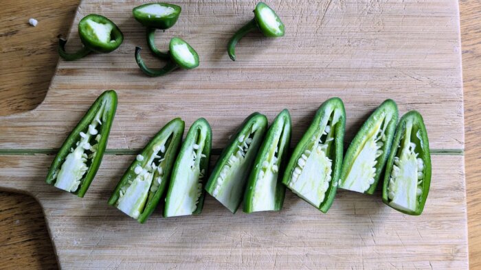 jalapenos sliced in half