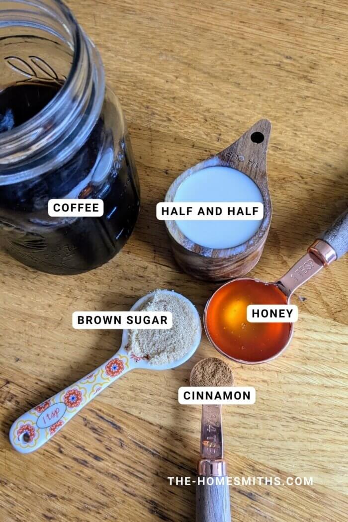 Honey Cinnamon Latte ingredients