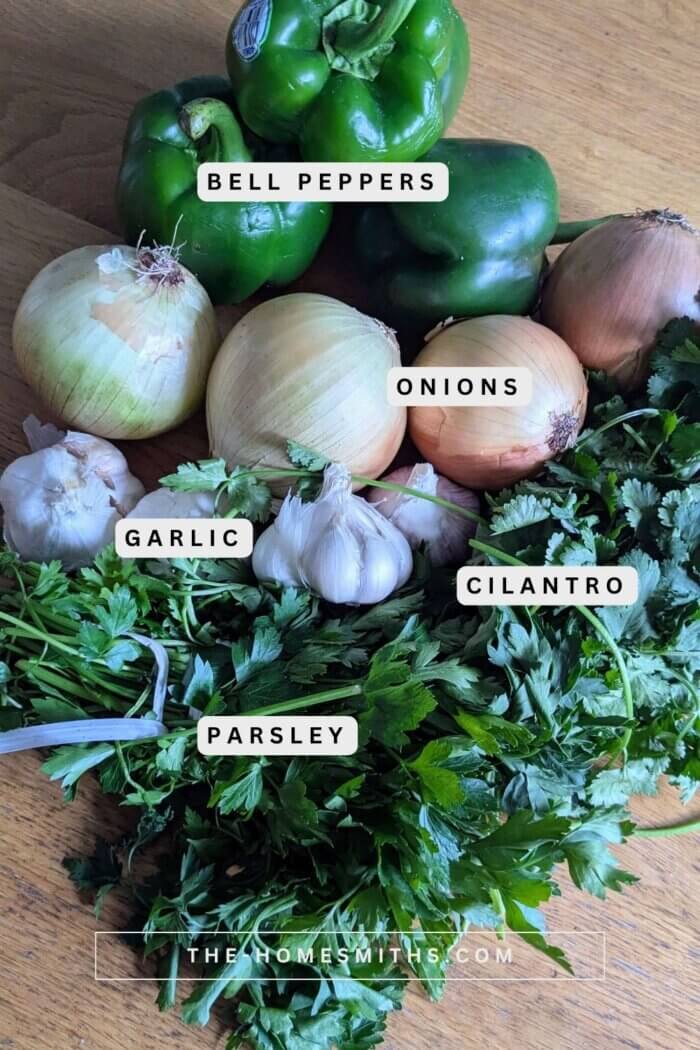 Puerto Rican SOFRITO recipe ingredients