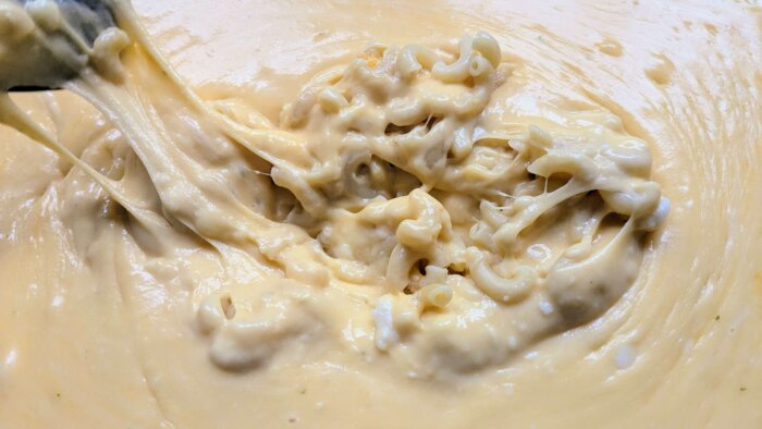 baked Mac and cheese in a pan